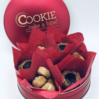 cookies included in COOKIE...take a bite! vegan cookie tin