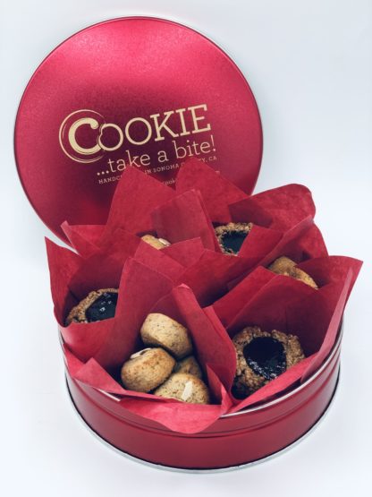 cookies included in COOKIE...take a bite! vegan cookie tin