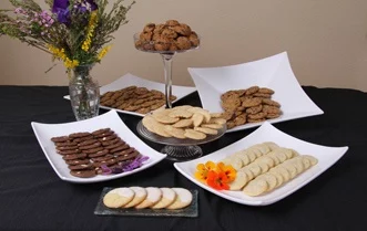 decorative display of cookies