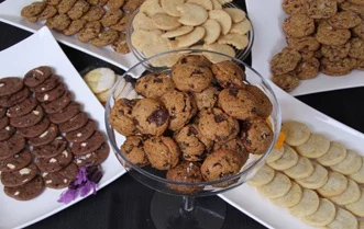 decorative display of cookies