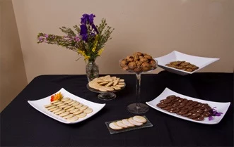 decorative display of cookies