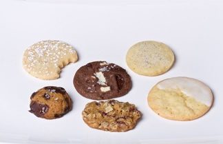 assortment of delicious gourmet cookies available at COOKIE...take a bite!