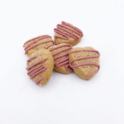 valentine's day heart shaped ginger honey snap cookie