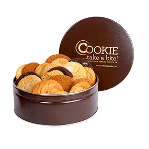 cookies included in COOKIE...take a bite! holiday cookie tin