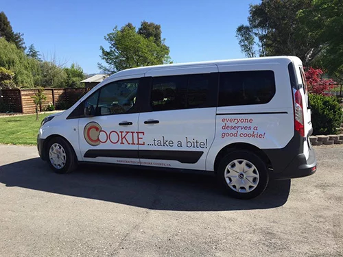 cookie take a bite delivery van