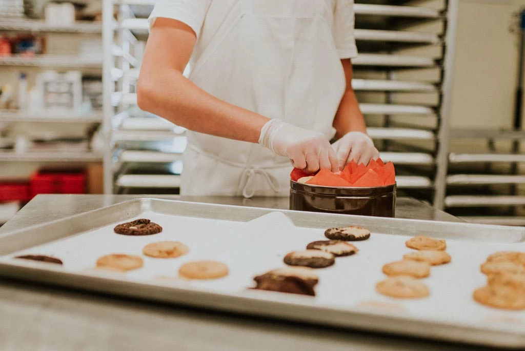 cookies fresh out of the oven