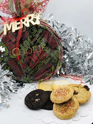 Deluxe holiday cookie gift tins
