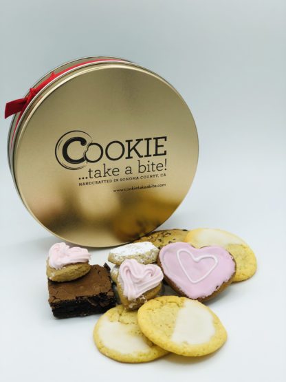 cookies included in COOKIE...take a bite! mother's day cookie tin