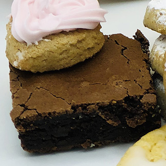 double chocolate brownies are a great gift for mom this mother's day