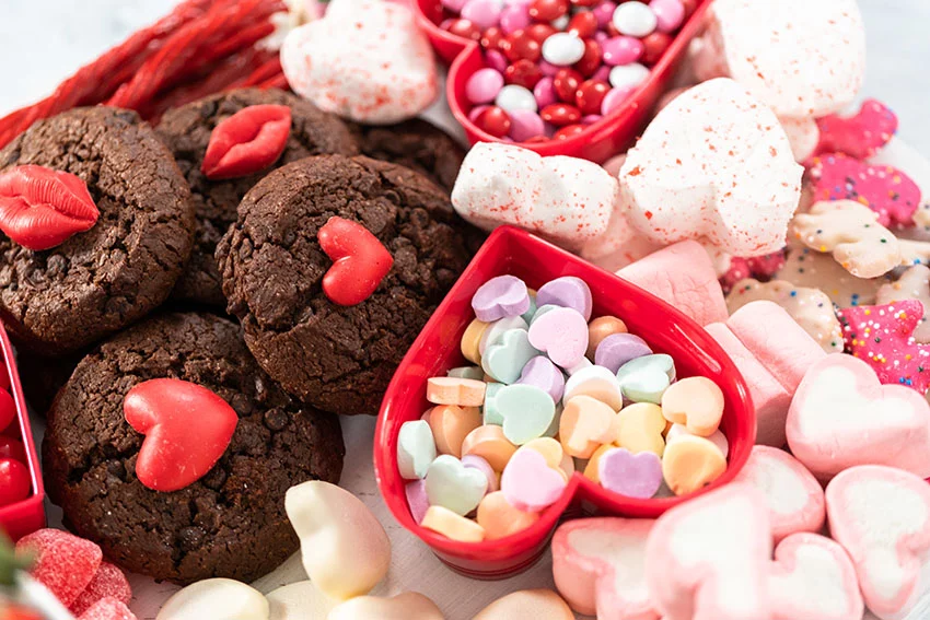 Valentines Day themed cookies