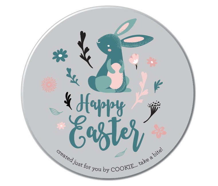 Easter Custom Butter Cookie Tin