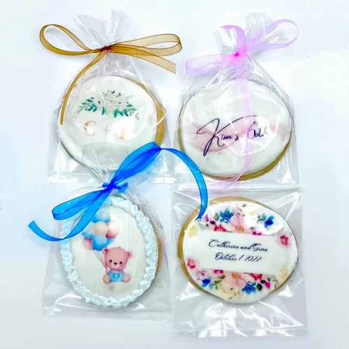custom printed cookies for birthdays, weddings and baby showers