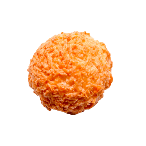 Coconut macaroon with transparent background